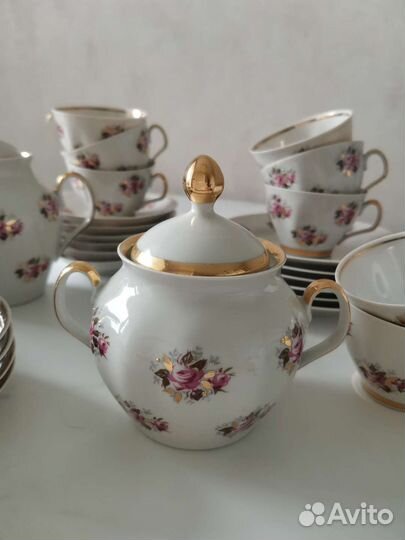 Чайный сервиз Сигулда Рижский фарфоровый завод