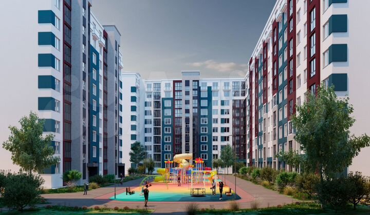 2-к. квартира, 57,2 м², 1/10 эт.