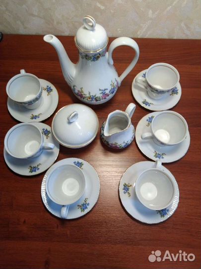 Сервиз кофейный. Фарфор. Раритет. ГДР