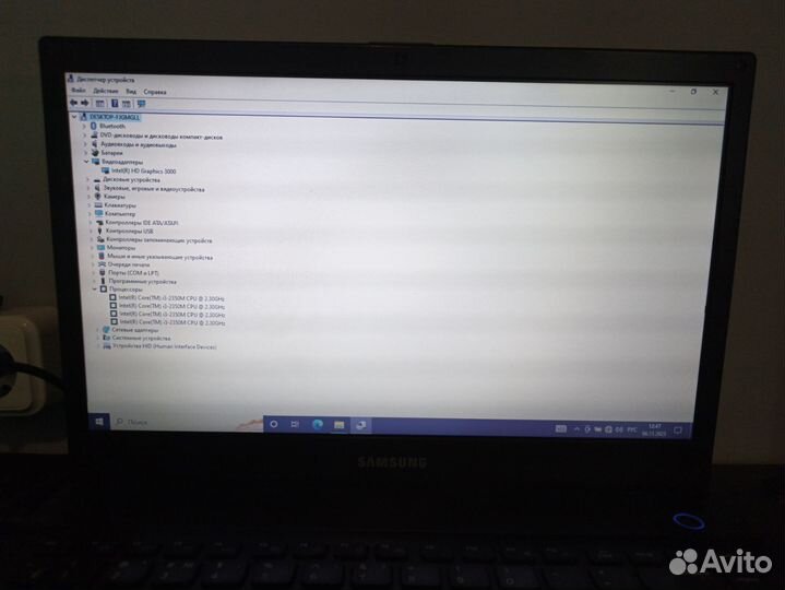 Ноутбук samsung на i3