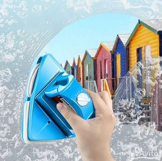 Магнитная щётка для мытья окон