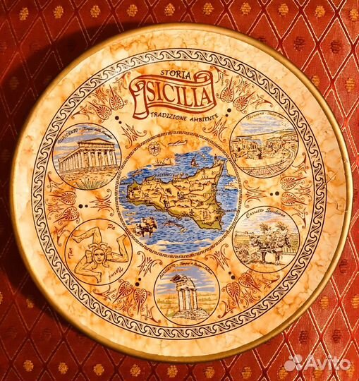 Настенная тарелка Сицилия