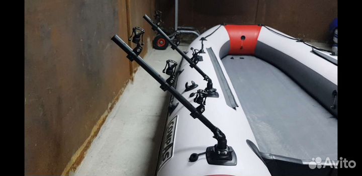 Borika Держатель 3 спиннингов на борт лодки Борика