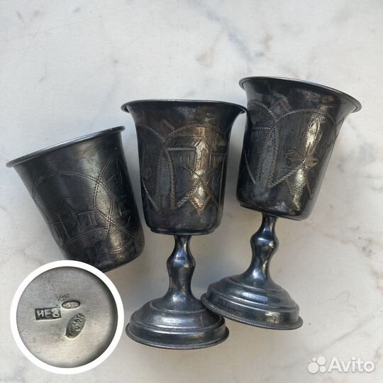 Столовое серебро, 84 проба, царизм, XIX-XX век