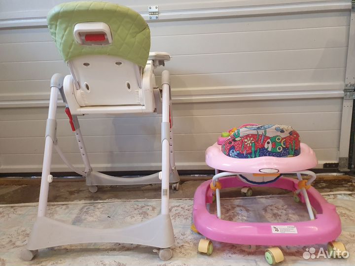 Столик для кормления + Ходунки детские