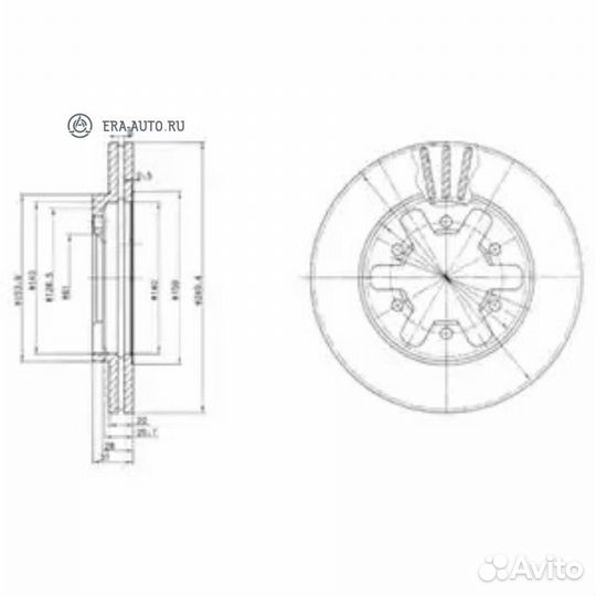 Delphi BG2457 Диск тормозной