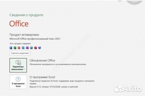 Лицензия Microsoft Office Pro Plus 2021/2019/2016