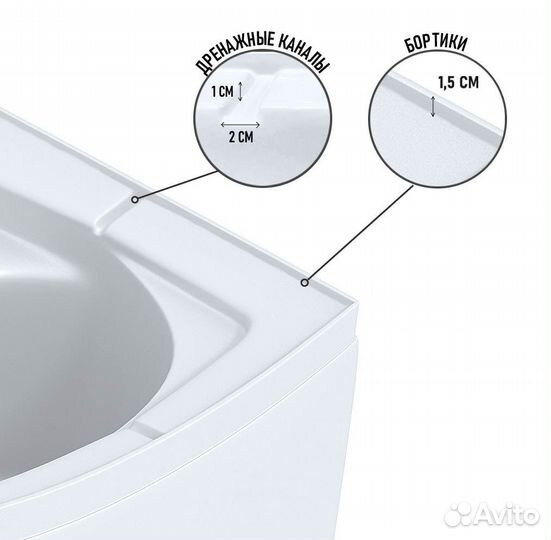 Душевая кабина Niagara Eco E120/80/26L/MT new