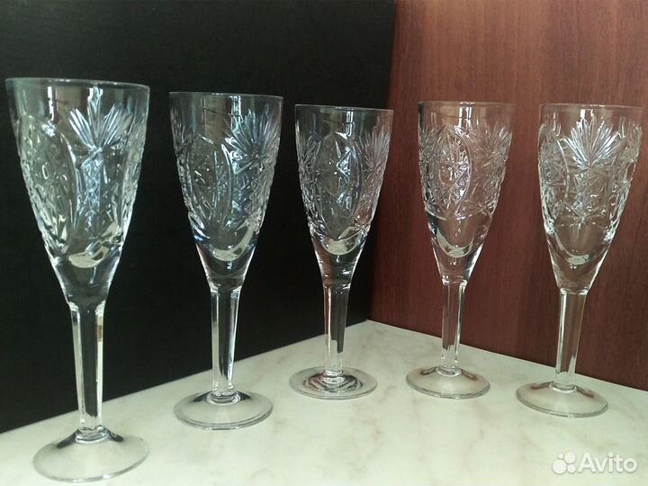 Фужеры, бокалы, рюмки Гусь-Хрустальный СССР