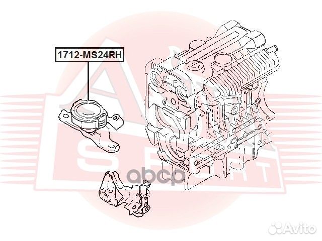 Опора двигателя правая гидравлическая прав