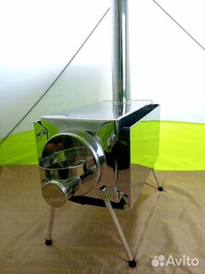 Печь туристическая Пошехонка Средняя на 30 л. c эк