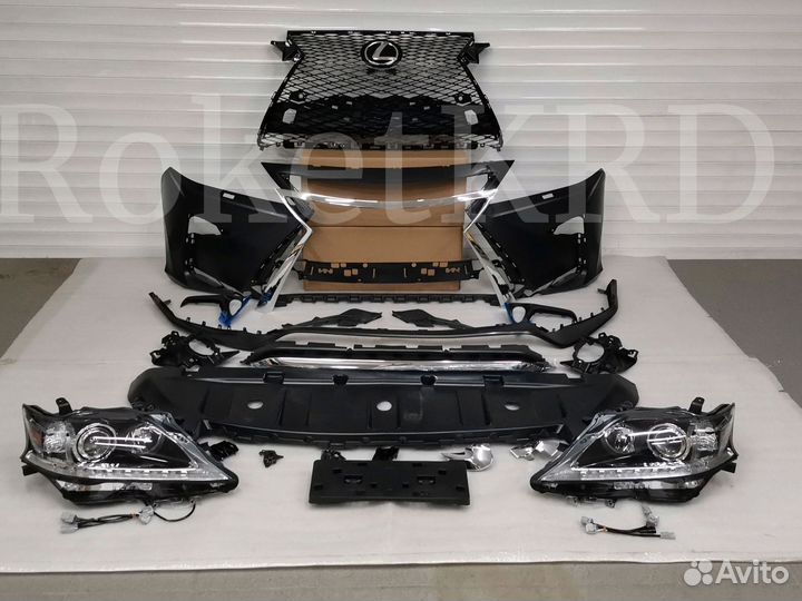 Бампер + фары Lexus RX с 2010-15 г стиль 2016 г