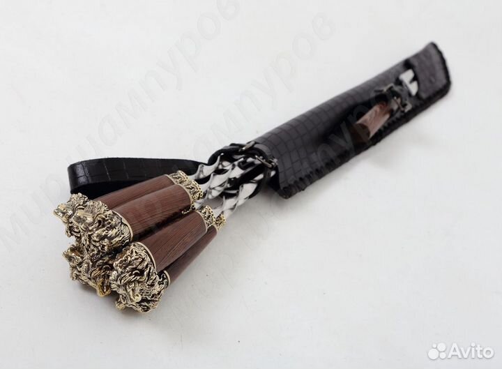 Подарочный набор шампуров в футляре с вилкой