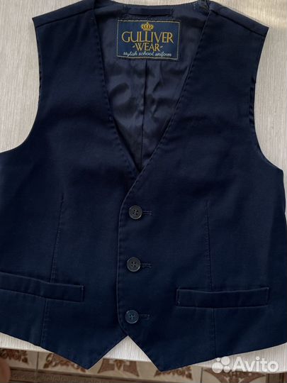 Школьный костюм: жилетка и брюки