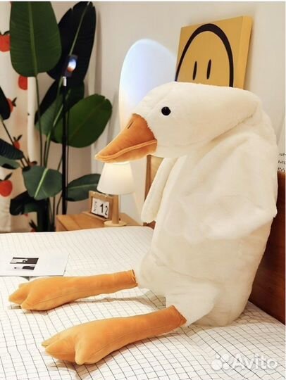 Мягкая игрушка подушка Гусь обнимусь