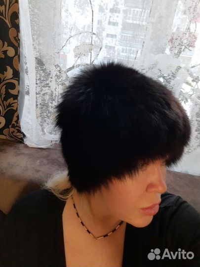 Шапка чернобурка