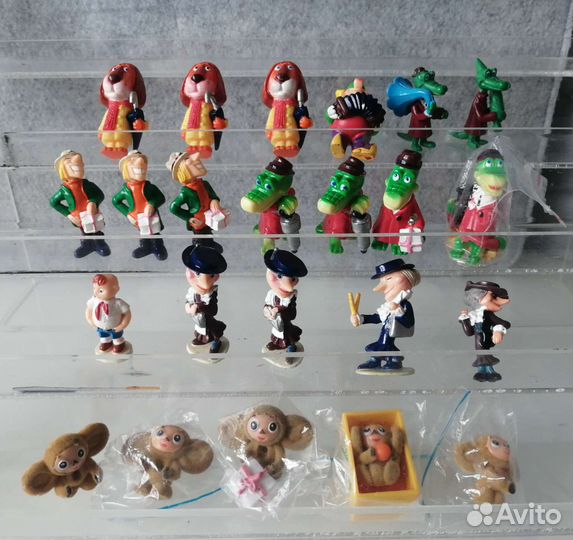 Киндеры 90х Лягушки Бегемотики Акулы Ландрин