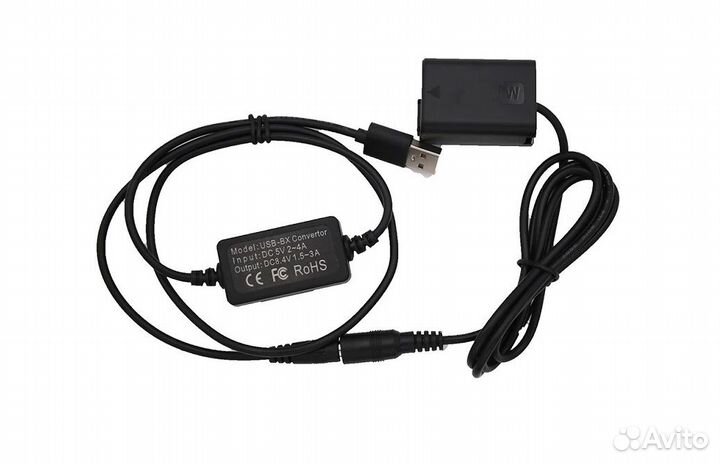 Адаптер питания NP-FW50 для Sony A7II, A7S2, a6500