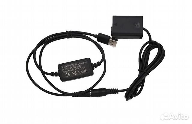 Адаптер питания NP-FW50 для Sony A7II, A7S2, a6500