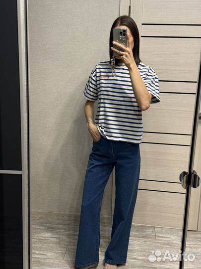 Джинсы синие pull and bear 34