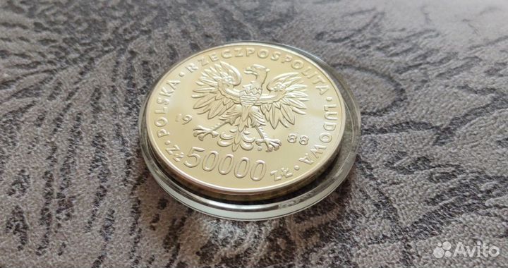 Монеты Польши 1988 - 1993 год серебро