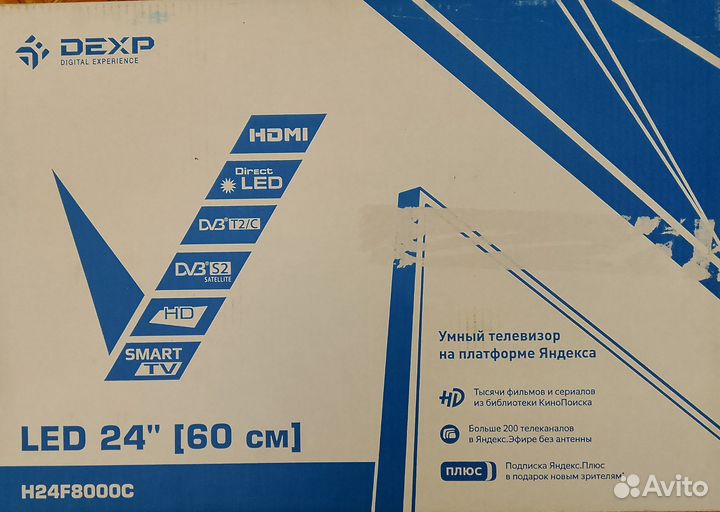 Телевизор dexp h24f8000c