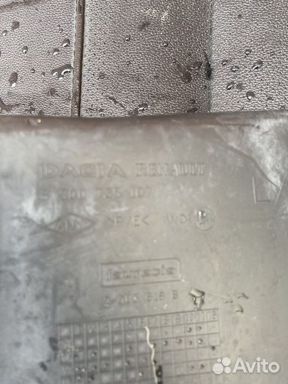 Дефлекторы переднего бампера Renault sandero