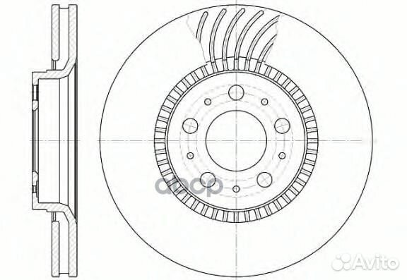 6591.10 диск тормозной передний Volvo C70/V70