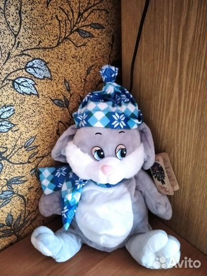 Игрушки мягкие из магнита, заяц