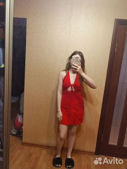 Платье pull bear S хлопок лен с биркой