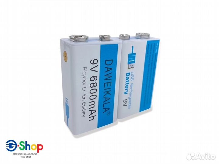 Аккумулятор Daweikala Крона 9V Li-ion 6800mAh