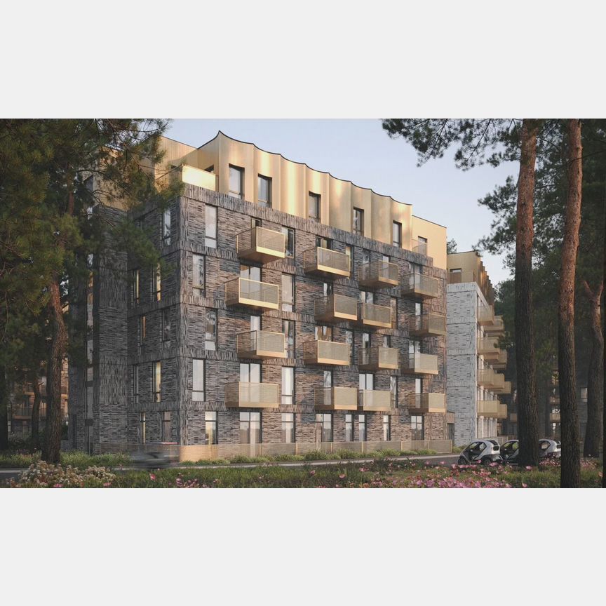1-к. апартаменты, 44,5 м², 2/6 эт.