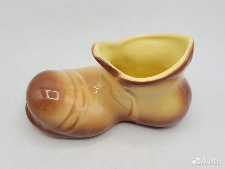 Статуэтка Башмак Ботинок керамика фаянс Южноуральс