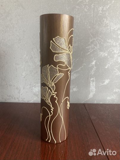 Ваза для цветов цветное стекло