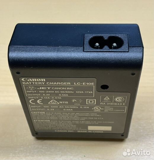 Оригинальная зарядка Canon