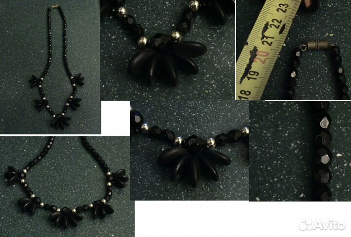 Бусы Чешская бижутерия винтаж 3 вида