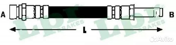 LPR 6T47909 Шланг тормозной