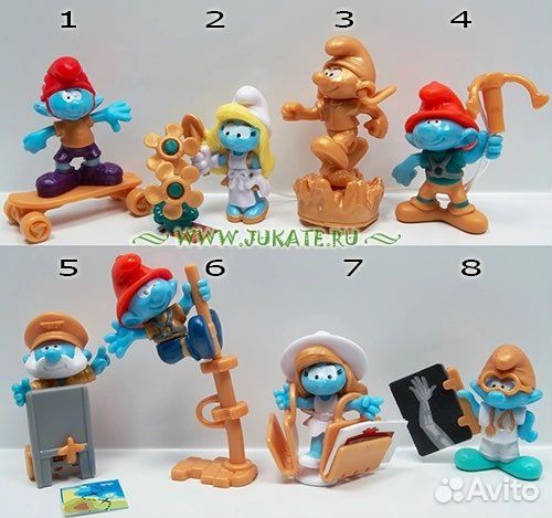 Смурфики серия киндер