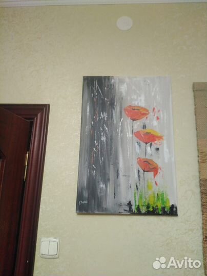 Картина акрилом на холсте 