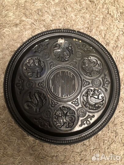 Медная тарелка на стену