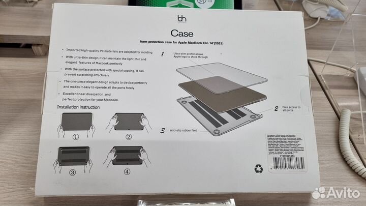 Чехол-накладка Case для MacBook Pro 14 (2021)