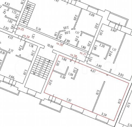 1-к. квартира, 59 м², 4/9 эт.