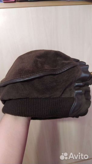 Женский берёт из замши