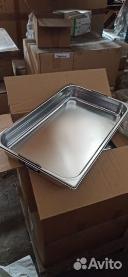 Гастроемкость GN 1/1 H100 с нефиксируемыми ручками