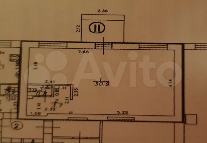 Помещение в самом центре, 35.4 кв.м