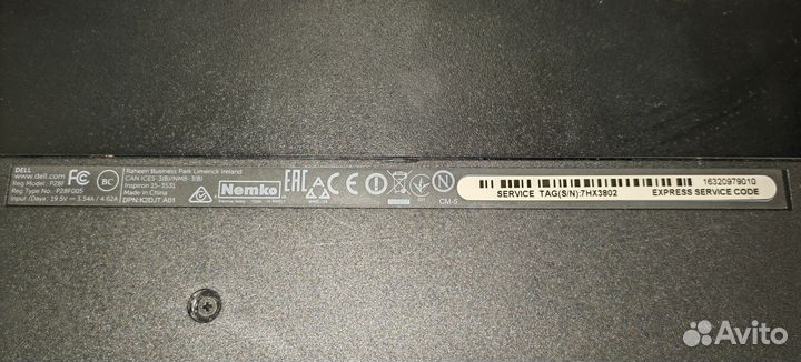 Ноутбук Dell P28F 500гб