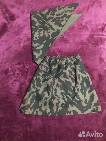 Камуфляжная юбка и бандана