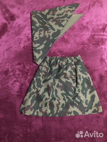 Камуфляжная юбка и бандана