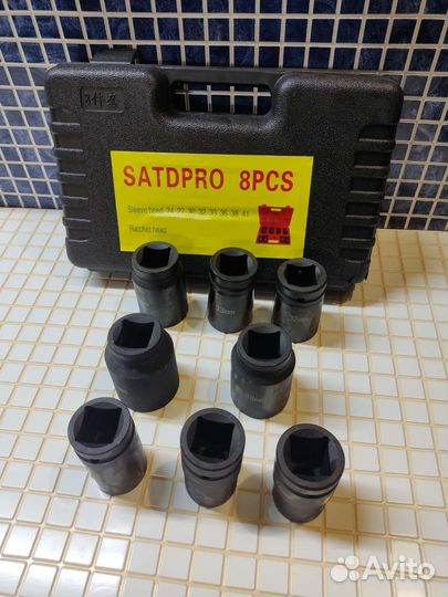 Набор ударных торцевых головок для гайковёрта