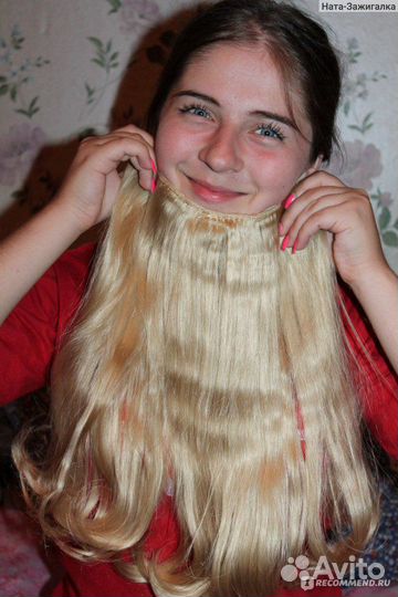 Накладные волосы «Блондинка» / волосы на заколках